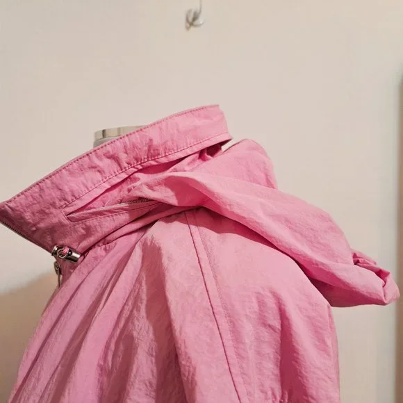 Abercrombie & Fitch Hood jacket Hands Pockets Pink Color Size S - Picture 8 of 9